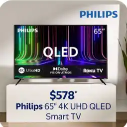 Walmart Philips 65 4K UHD QLED Smart TV offer