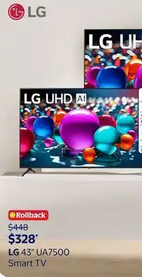 Walmart LG UA7500 Smart TV offer