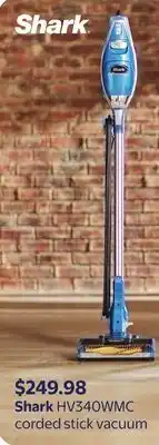Walmart Shark HV340WMC corded stick vacuum offer