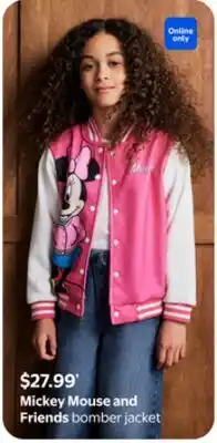Walmart Mickey Mouse and Friends bomber jacket offer