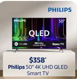 Walmart Philips 50 4K UHD QLED Smart TV offer