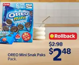 Walmart OREO Mini Snak Paks offer