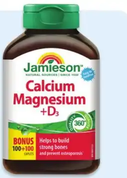 Walmart Jamieson calcium, magnesium and vitamin D3 200s offer