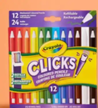 Walmart Crayola Clicks mechanical coloured pencils offer