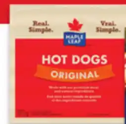Walmart Maple Leaf hot dogs offer