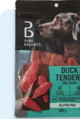 Walmart Pure Balance chicken or duck tenders dog treats offer