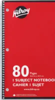 Walmart 80-page notebook offer