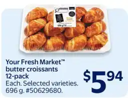 Walmart Your Fresh Market butter croissants 12-pack offer
