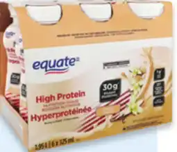 Walmart Equate high protein nutrition shakes offer