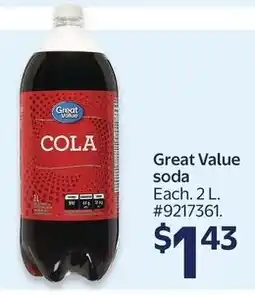 Walmart Great Value Soda offer