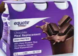 Walmart Equate high protein meal replacement shakes offer