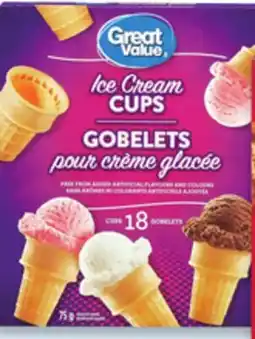 Walmart Great Value ice cream cups offer
