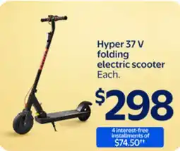 Walmart Hyper 37 V folding electric scooter offer