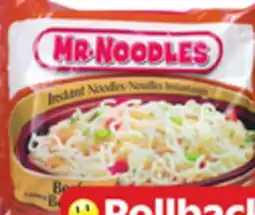Walmart Mr. Noodles instant noodles offer