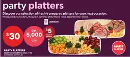 Loblaws PARTY PLATTERS, 592 G–1 KG offer