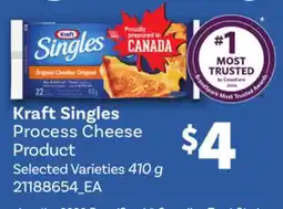 Loblaws KRAFT SINGLES PROCESS CHEESE PRODUCT offer