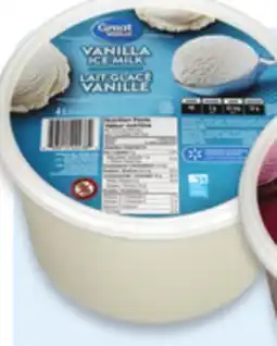 Walmart Great Value ice milk offer