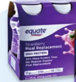 Walmart Equate high protein meal replacement shakes offer
