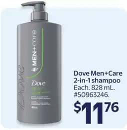 Walmart Dove Men+Care 2-in-1 shampoo offer