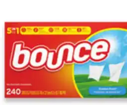 Walmart Bounce fabric softener sheets 240s offer