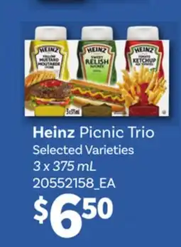 Loblaws HEINZ PICNIC TRIO offer