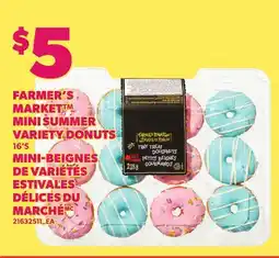 Independent Grocer FARMER'S MARKET MINI SUMMER VARIETY DONUTS, 16'S offer