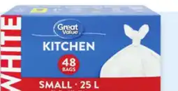 Walmart Great Value white kitchen bags offer