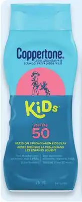 Walmart Coppertone Kids SPF 50 sunscreen lotion or spray offer