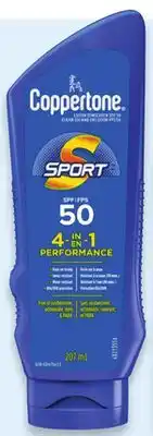 Walmart Coppertone sport SPF 50 sunscreen spray or lotion offer