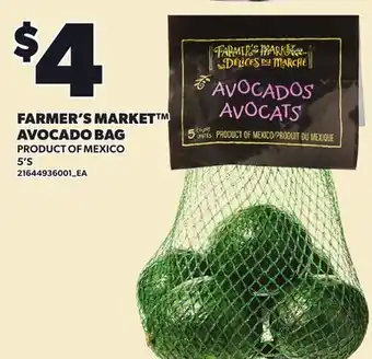Loblaws FARMER'S MARKET AVOCADO BAG, 5'S offer