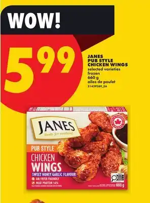 No Frills JANES PUB STYLE CHICKEN WINGS offer