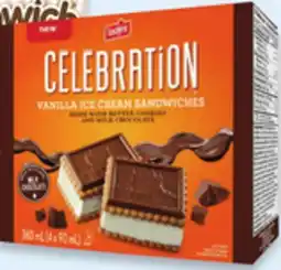 Walmart Leclerc Célébration ice cream sandwiches offer