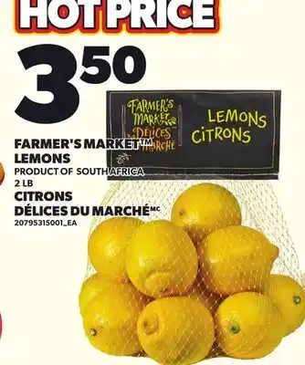 Independent Grocer FARMER'S MARKET LEMONS, 2 LB offer
