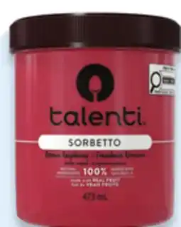 Walmart Talenti gelato or sorbet ice cream tubs offer