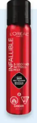Walmart L'Oreal Paris Infallible 3-Second setting mist offer
