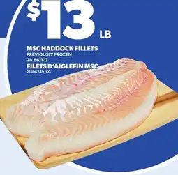 Independent Grocer MSC HADDOCK FILLETS offer