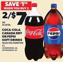 Loblaws COCA-COLA, CANADA DRY OR PEPSI SOFT DRINKS offer