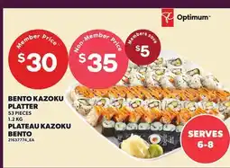 Independent Grocer BENTO KAZOKU PLATTER, 53 PIECES offer