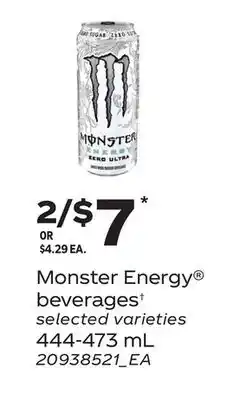 Loblaws MONSTER ENERGY BEVERAGES† offer