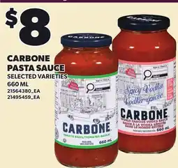 Loblaws CARBONE PASTA SAUCE offer