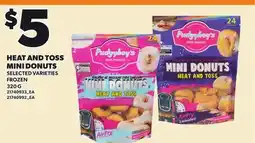 Loblaws HEAT AND TOSS MINI DONUTS offer