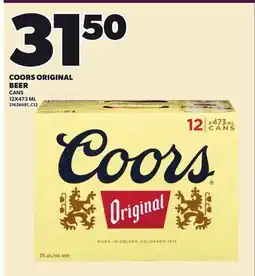 Loblaws COORS ORIGINAL BEER CANS offer