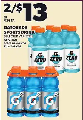 Loblaws GATORADE SPORTS DRINK offer