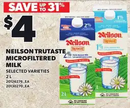 Loblaws NEILSON TRUTASTE MICROFILTERED MILK offer