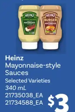 Loblaws HEINZ MAYONNAISE-STYLE SAUCES offer