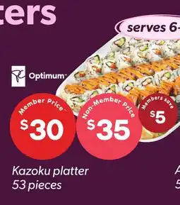 Loblaws KAZOKU PLATTER, 53 pieces offer