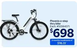 Walmart Phoenix e-step thru bike offer