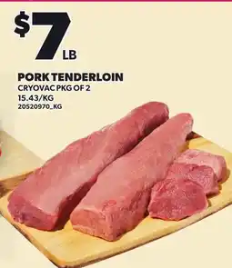 Loblaws PORK TENDERLOIN, CRYOVAC PKG OF 2 offer