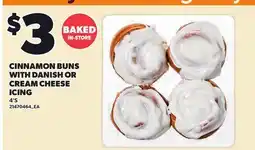 Loblaws CINNAMON BUNS WITH DANISH OR CREAM CHEESE ICING, 4'S offer