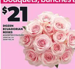 Loblaws DOZEN ECUADORIAN ROSES offer